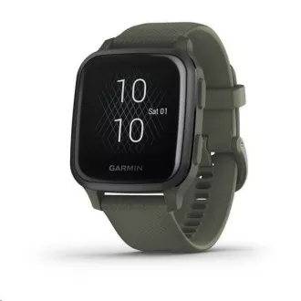 Garmin GPS športna ura Venu Sq Music, skrilavec/zeleni trak