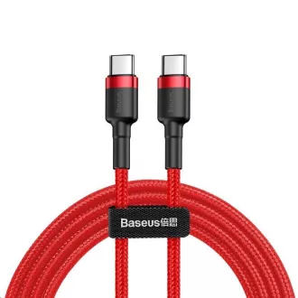 Baseus Cafule Series USB-C na USB-C PD2.0 60W bliskavica za polnjenje/podatke, 2 m, rdeča