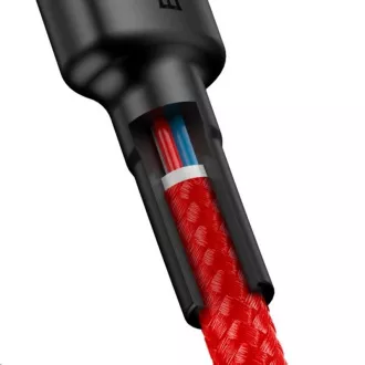 Baseus Cafule Series USB-C na USB-C PD2.0 60W bliskavica za polnjenje/podatke, 2 m, rdeča