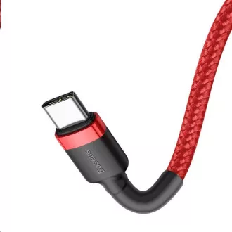 Baseus Cafule Series USB-C na USB-C PD2.0 60W Flash kabel za polnjenje/podatke, 1 m, rdeč