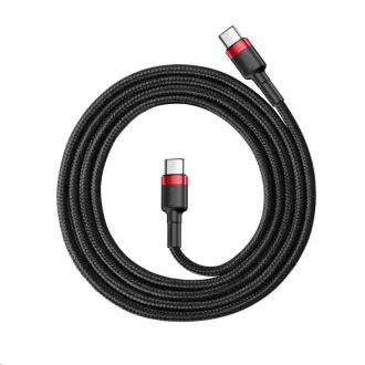 Baseus Cafule Series USB-C do USB-C PD2.0 60W bliskavica za polnjenje/podatkovni kabel, 1 m, rdeče-črna Baseus Cafule Series USB-C do USB-C PD2.0 60W bliskavica za polnjenje/podatkovni kabel, 1 m, rdeče-črna