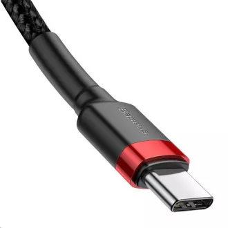 Baseus Cafule Series USB-C do USB-C PD2.0 60W bliskavica za polnjenje/podatkovni kabel, 1 m, rdeče-črna Baseus Cafule Series USB-C do USB-C PD2.0 60W bliskavica za polnjenje/podatkovni kabel, 1 m, rdeče-črna