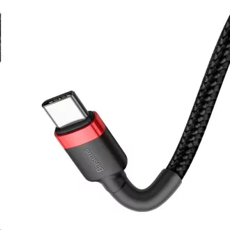Baseus Cafule Series USB-C do USB-C PD2.0 60W bliskavica za polnjenje/podatkovni kabel, 1 m, rdeče-črna Baseus Cafule Series USB-C do USB-C PD2.0 60W bliskavica za polnjenje/podatkovni kabel, 1 m, rdeče-črna
