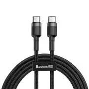 Baseus Cafule Series USB-C do USB-C PD2.0 60W Flash kabel za polnjenje/podatke, 1 m, sivo-črn