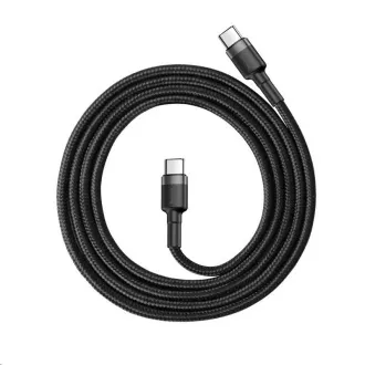 Baseus Cafule Series USB-C do USB-C PD2.0 60W Flash kabel za polnjenje/podatke, 2 m, sivo-črn