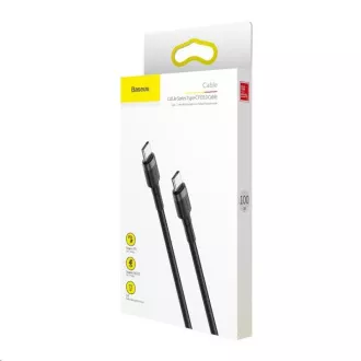 Baseus Cafule Series USB-C do USB-C PD2.0 60W Flash kabel za polnjenje/podatke, 2 m, sivo-črn