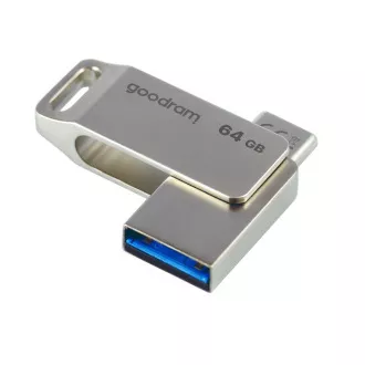 GOODRAM Flash disk 64 GB ODA3, USB 3.2, srebrn