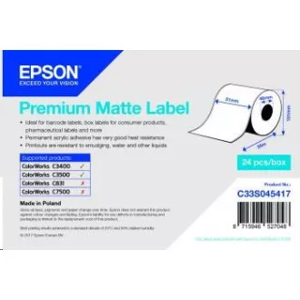 Epsonov zvitek etiket, običajen papir, 51 mm Epsonov zvitek etiket, običajen papir, 51 mm