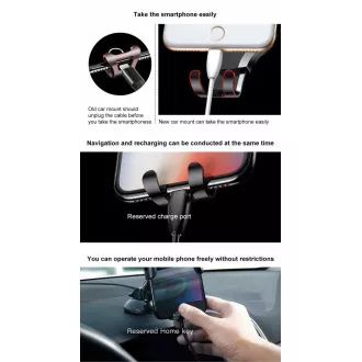 Baseus Osculum tip gravitacijskega držala za avto (armaturna plošča), črno