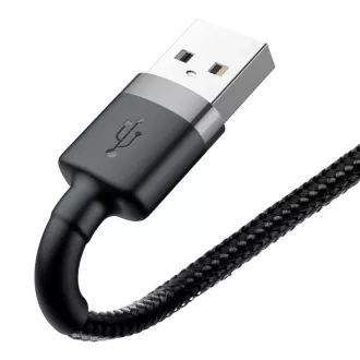 Baseus Cafule polnilni/podatkovni kabel USB-Lightning 2, 4A 0, 5 m, sivo-črn