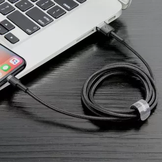 Baseus Cafule polnilni/podatkovni kabel USB-Lightning 2, 4A 0, 5 m, sivo-črn