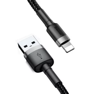 Baseus Cafule polnilni/podatkovni kabel USB-Lightning 2, 4A 0, 5 m, sivo-črn