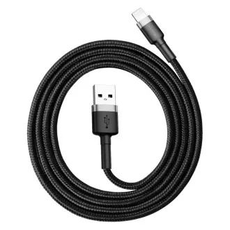 Baseus Cafule polnilni/podatkovni kabel USB-Lightning 2, 4A 0, 5 m, sivo-črn