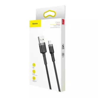 Baseus Cafule polnilni/podatkovni kabel USB-Lightning 2, 4A 0, 5 m, sivo-črn