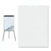 Podloga za flipchart 95x68cm 25 listov kvadratnih