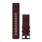 Garminov pasek za fenix6X – QuickFit 26, najlon, rdeč, črna sponka