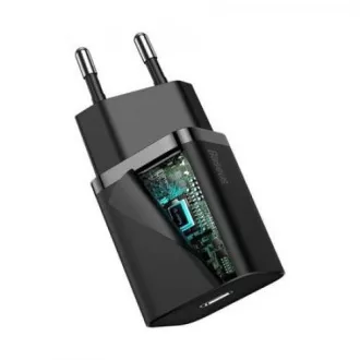 Baseus Super SI komplet adapterja USB-C 20W in kabla USB-C z Lightning 1 m, črn Baseus Super SI komplet adapterja USB-C 20W in kabla USB-C z Lightning 1 m, črn