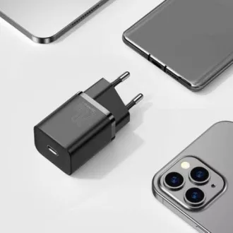 Baseus Super SI komplet adapterja USB-C 20W in kabla USB-C z Lightning 1 m, črn Baseus Super SI komplet adapterja USB-C 20W in kabla USB-C z Lightning 1 m, črn