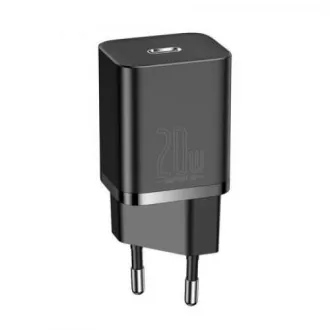 Baseus Super SI komplet adapterja USB-C 20W in kabla USB-C z Lightning 1 m, črn Baseus Super SI komplet adapterja USB-C 20W in kabla USB-C z Lightning 1 m, črn
