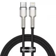 Baseus Cafule Series USB-C z Lightning PD 20W 1m polnilni/podatkovni kabel, črn