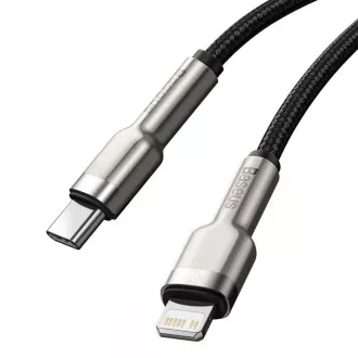 Baseus Cafule Series USB-C z Lightning PD 20W 1m polnilni/podatkovni kabel, črn