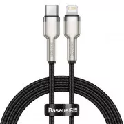 Baseus Cafule Series USB-C z Lightning PD 20W 2m polnilni/podatkovni kabel, črn