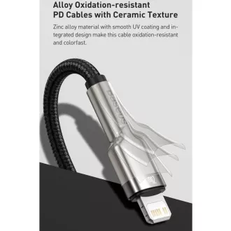 Baseus Cafule Series USB-C z Lightning PD 20W 2m polnilni/podatkovni kabel, črn