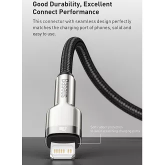 Baseus Cafule Series USB-C z Lightning PD 20W 2m polnilni/podatkovni kabel, bel