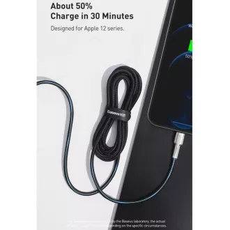 Baseus Cafule Series USB-C z Lightning PD 20W 2m polnilni/podatkovni kabel, bel