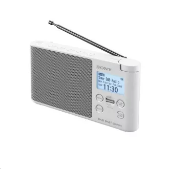 SONY prenosni digitalni radio DAB/DAB z LCD-zaslonom, bel SONY prenosni digitalni radio DAB/DAB z LCD-zaslonom, bel