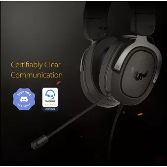 ASUS slušalke TUF Gaming H3 Gun Metal, Gaming slušalke, črno-sive