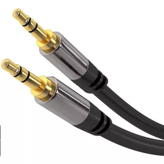 PREMIUMCORD kabel, Jack 3,5 mm - Jack 3,5 mm M/M 5 m