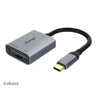 AKASA bralnik kartic AK-CR-10BK (SD, microSD), zunanji, USB 3.2 Type-C