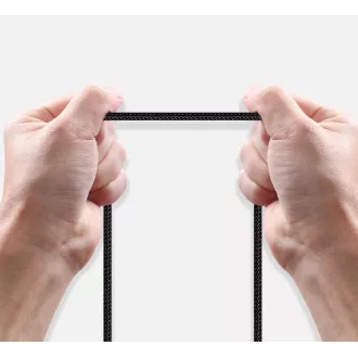 Baseus Tungsten Gold Kabel za hitro polnjenje / prenos podatkov USB-C z Lightning PD 20W 2m, črn