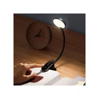 Baseus LED svetilka za branje s sponko, siva Baseus LED svetilka za branje s sponko, siva