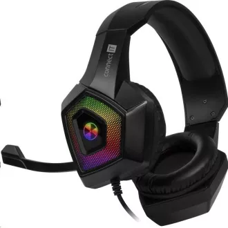 CONNECT IT gaming slušalke BATTLE RGB Ed. 3, z mikrofonom, črne