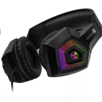 CONNECT IT gaming slušalke BATTLE RGB Ed. 3, z mikrofonom, črne