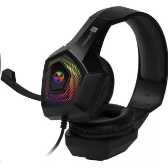 CONNECT IT gaming slušalke BATTLE RGB Ed. 3, z mikrofonom, črne