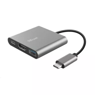 Adapter TRUST DALYX, 3-v-1, USB-C Adapter TRUST DALYX, 3-v-1, USB-C