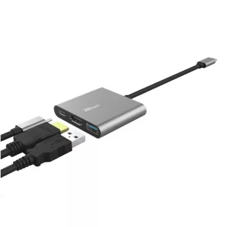 Adapter TRUST DALYX, 3-v-1, USB-C Adapter TRUST DALYX, 3-v-1, USB-C