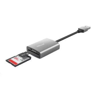 TRUST Čitalnik pomnilniških kartic DALYX Fast, zunanji, USB 3.2, 8 cm TRUST Čitalnik pomnilniških kartic DALYX Fast, zunanji, USB 3.2, 8 cm