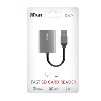 TRUST Čitalnik pomnilniških kartic DALYX Fast, zunanji, USB 3.2, 8 cm TRUST Čitalnik pomnilniških kartic DALYX Fast, zunanji, USB 3.2, 8 cm