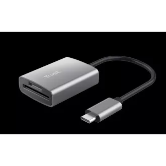 TRUST Bralnik pomnilniških kartic DALYX Fast, zunanji, USB-C, 8 cm