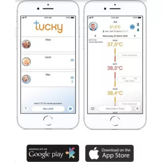 TUCKY - Pametni termometer in monitor položaja 2v1