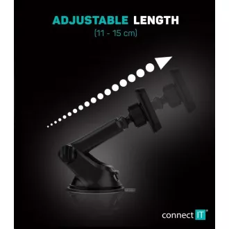 CONNECT IT držalo za avto InCarz 4Strong CARBON, univerzalno magnetno, 4 magneti, CARBON