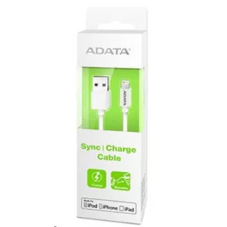 ADATA Sync & Charge Lightning kabel - USB A 2.0, 100 cm, plastičen, bel