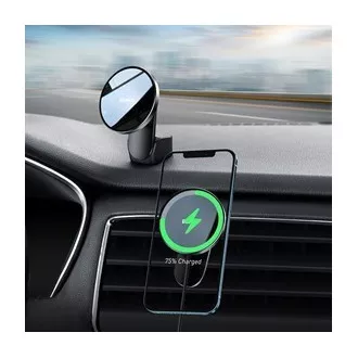 Baseus Big Energy Holder z brezžičnim polnjenjem 15 W črn (združljiv z Apple iPhone 12 Series) Baseus Big Energy Holder z brezžičnim polnjenjem 15 W črn (združljiv z Apple iPhone 12 Series)
