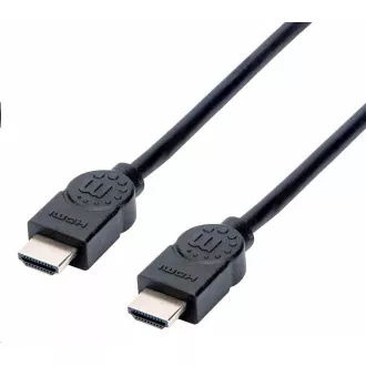 Manhattan Kabel HDMI, ARC, 3D, 4K@30Hz, zaščiten, 1,5 m, črn