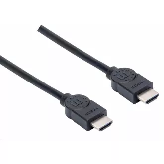 Manhattan Kabel HDMI, ARC, 3D, 4K@30Hz, zaščiten, 1,5 m, črn