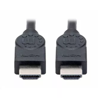Manhattan Kabel HDMI, ARC, 3D, 4K@30Hz, zaščiten, 1,5 m, črn
